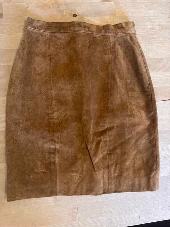 Don’t Stop Dresses & Skirts - Vintage Don’t Stop camel Suede Pencil Skirt